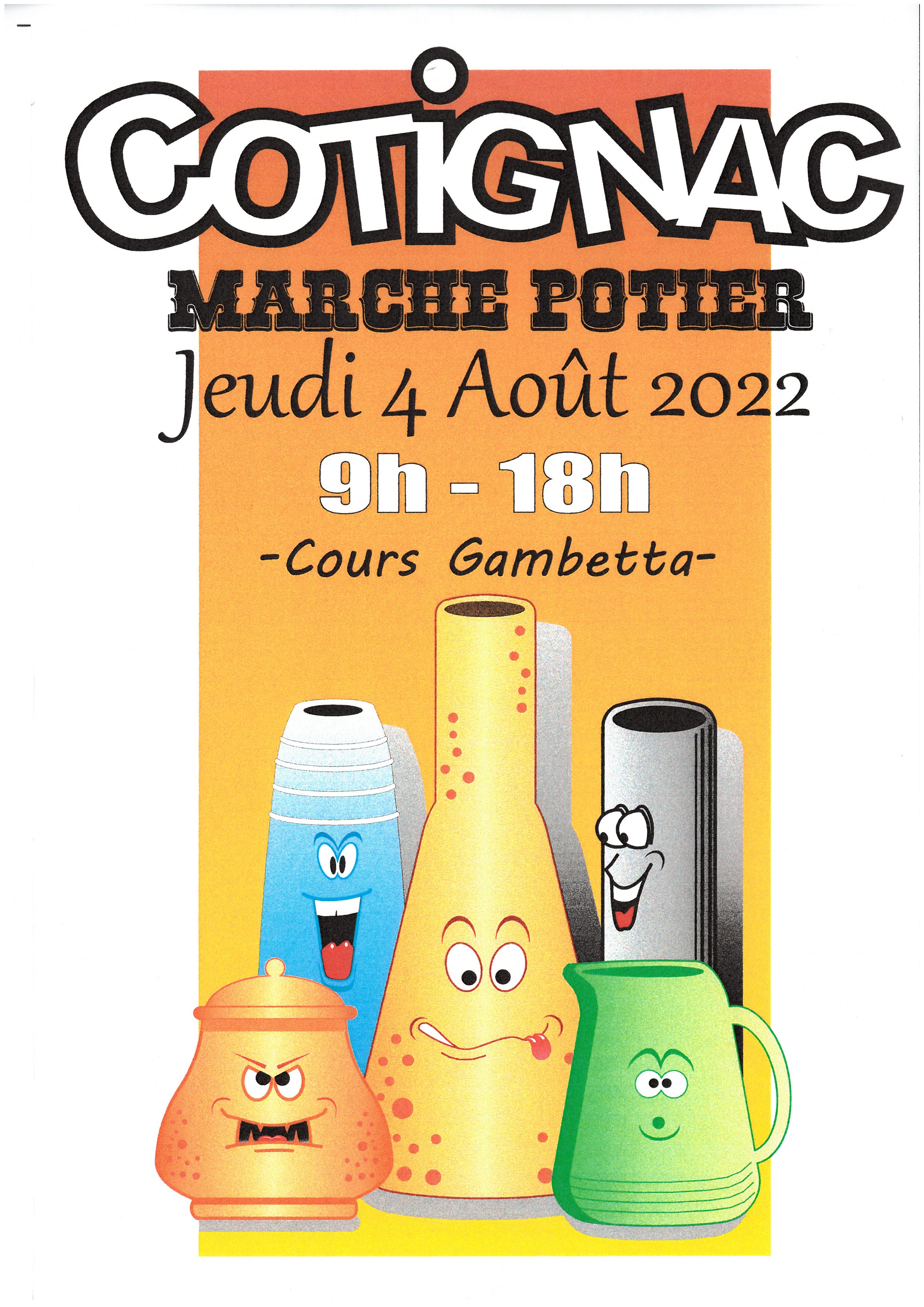 Calendrier Marché Potier 2023 Marché Potier De Cotignac - Événement Cotignac