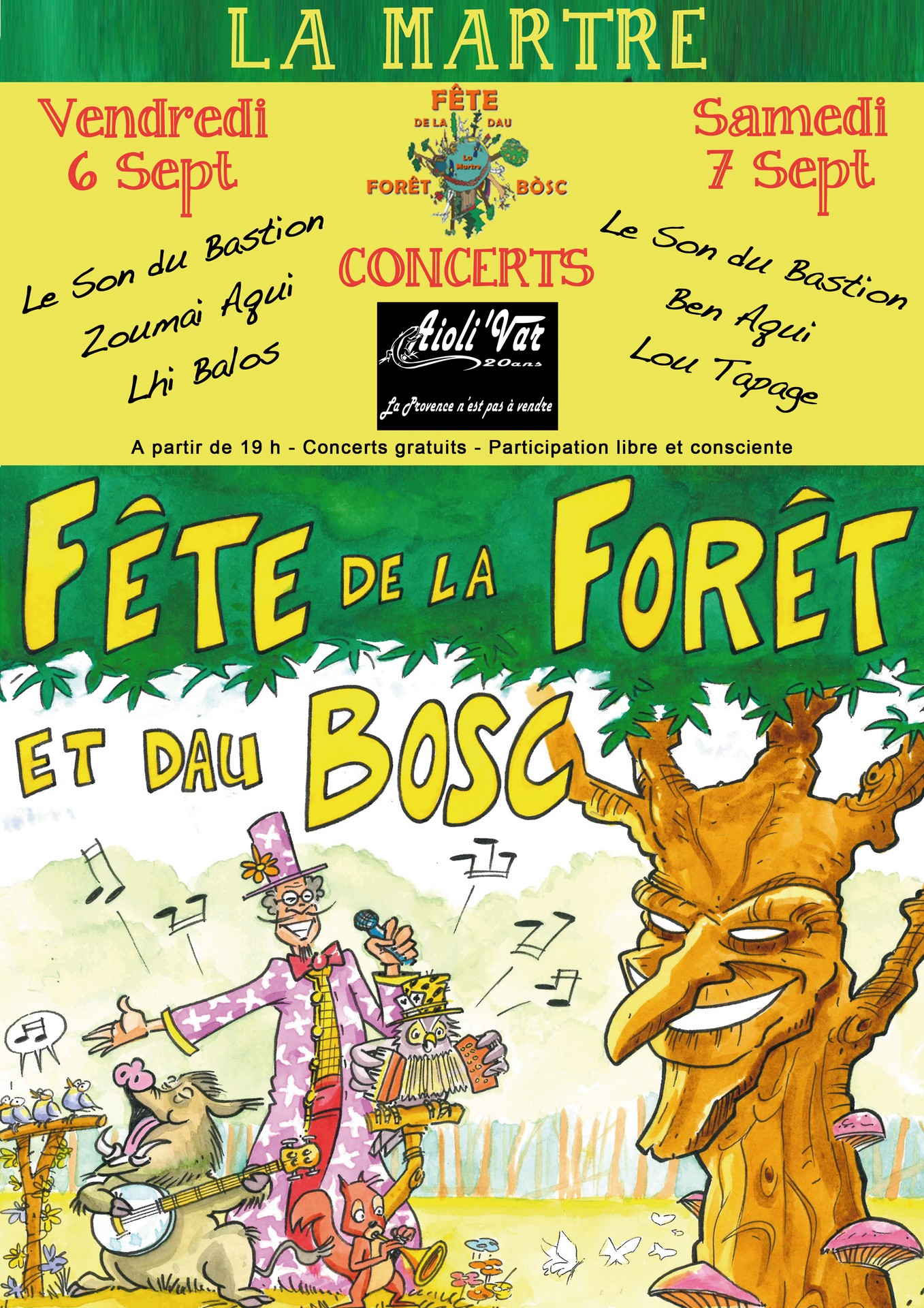 Concerts 2024 - 16ème Fête de la Forêt et dau Bòsc