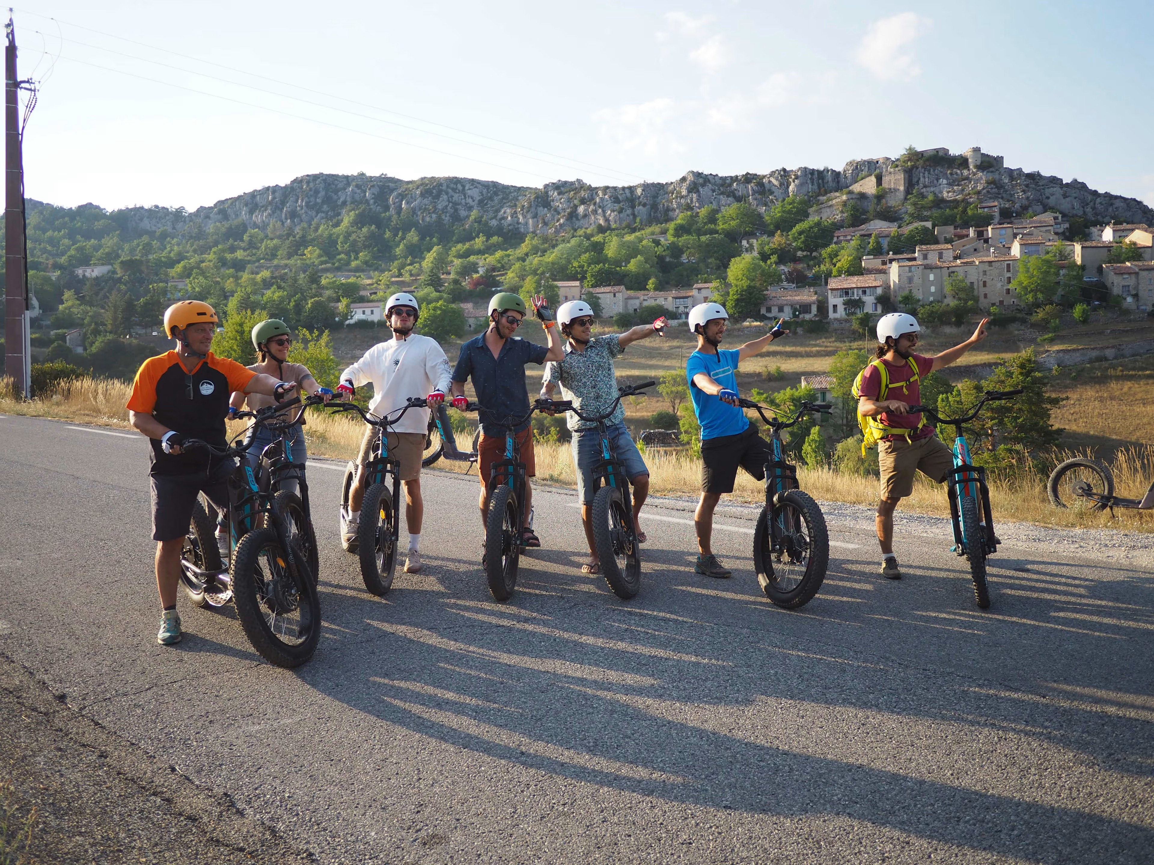 En trottinette électrique dans le verdon !