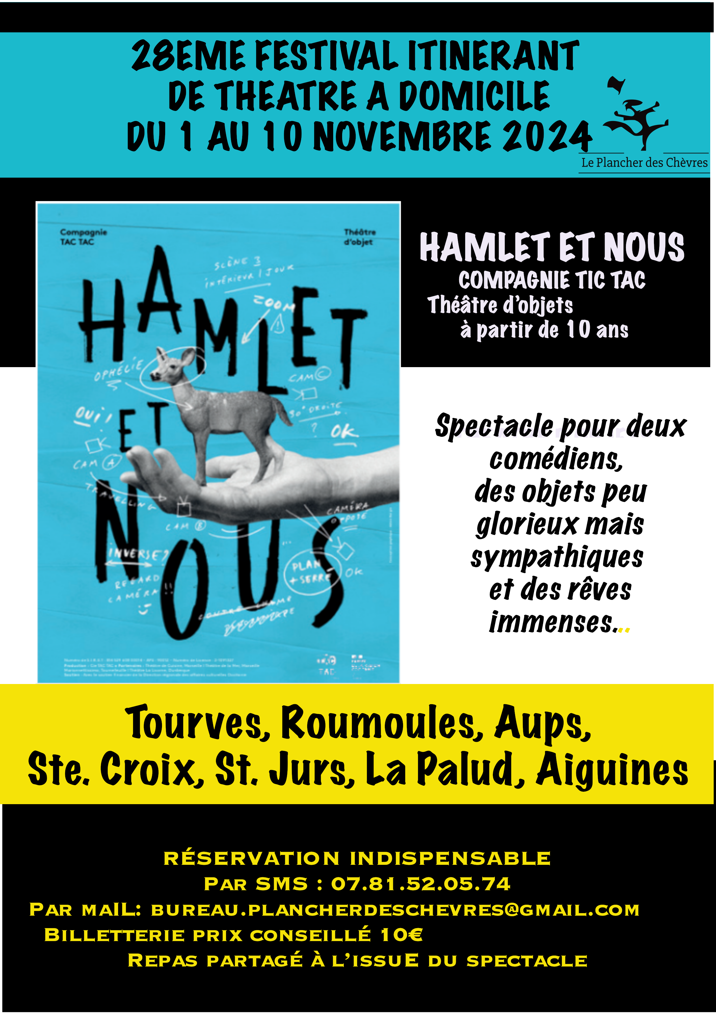 Affiche - Festival itinérant du théâtre à domicile