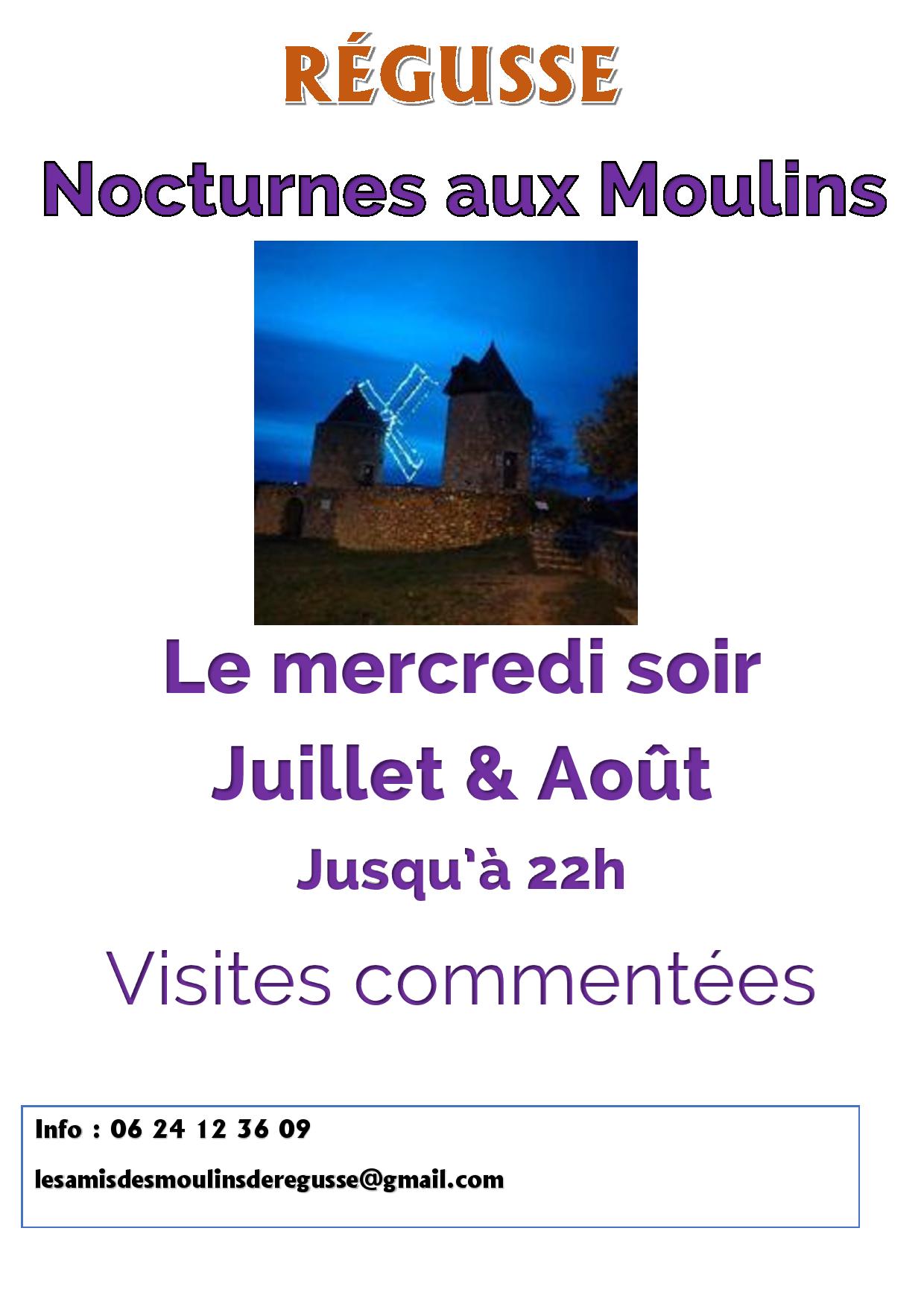 Visite nocturne Les Moulins de Régusse