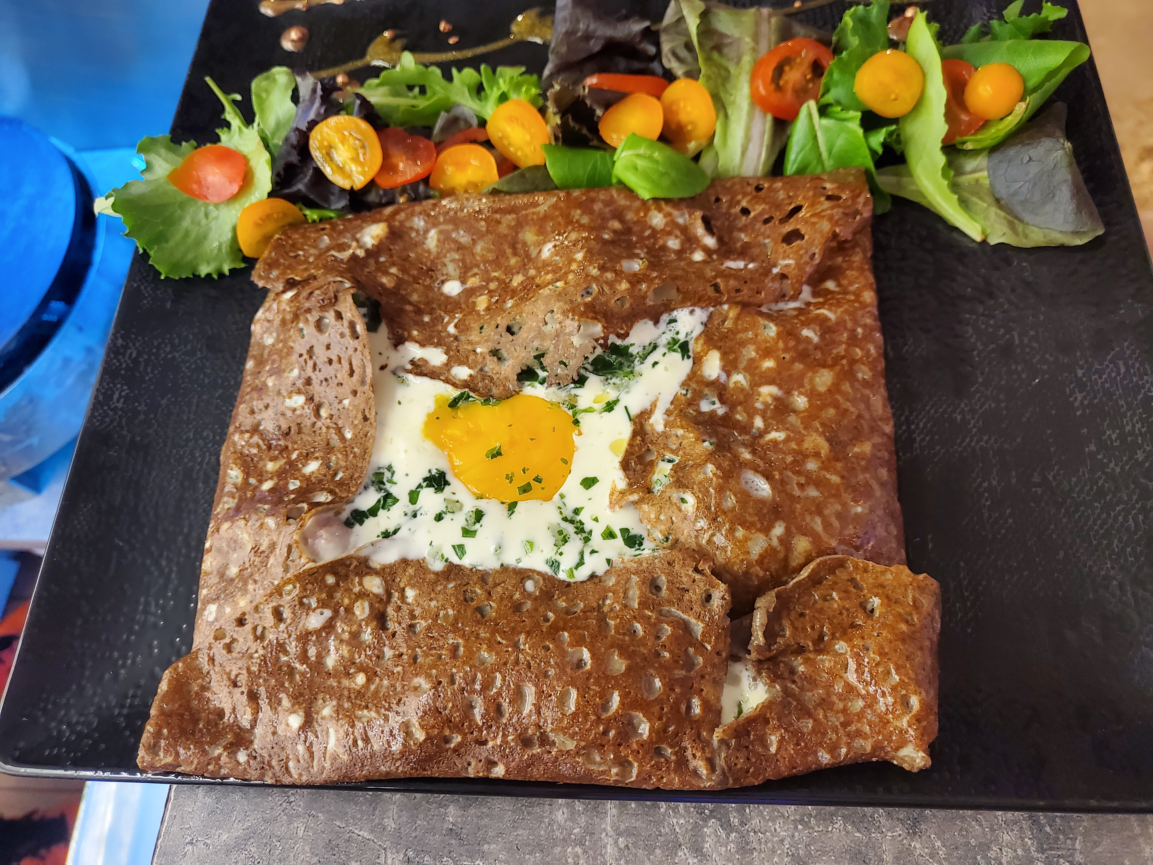 Galette de sarrasin - Crêperie Maison Cyriange